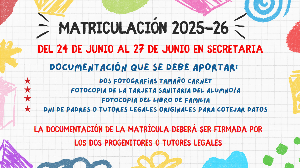 MATRICULACIÓN 25-26