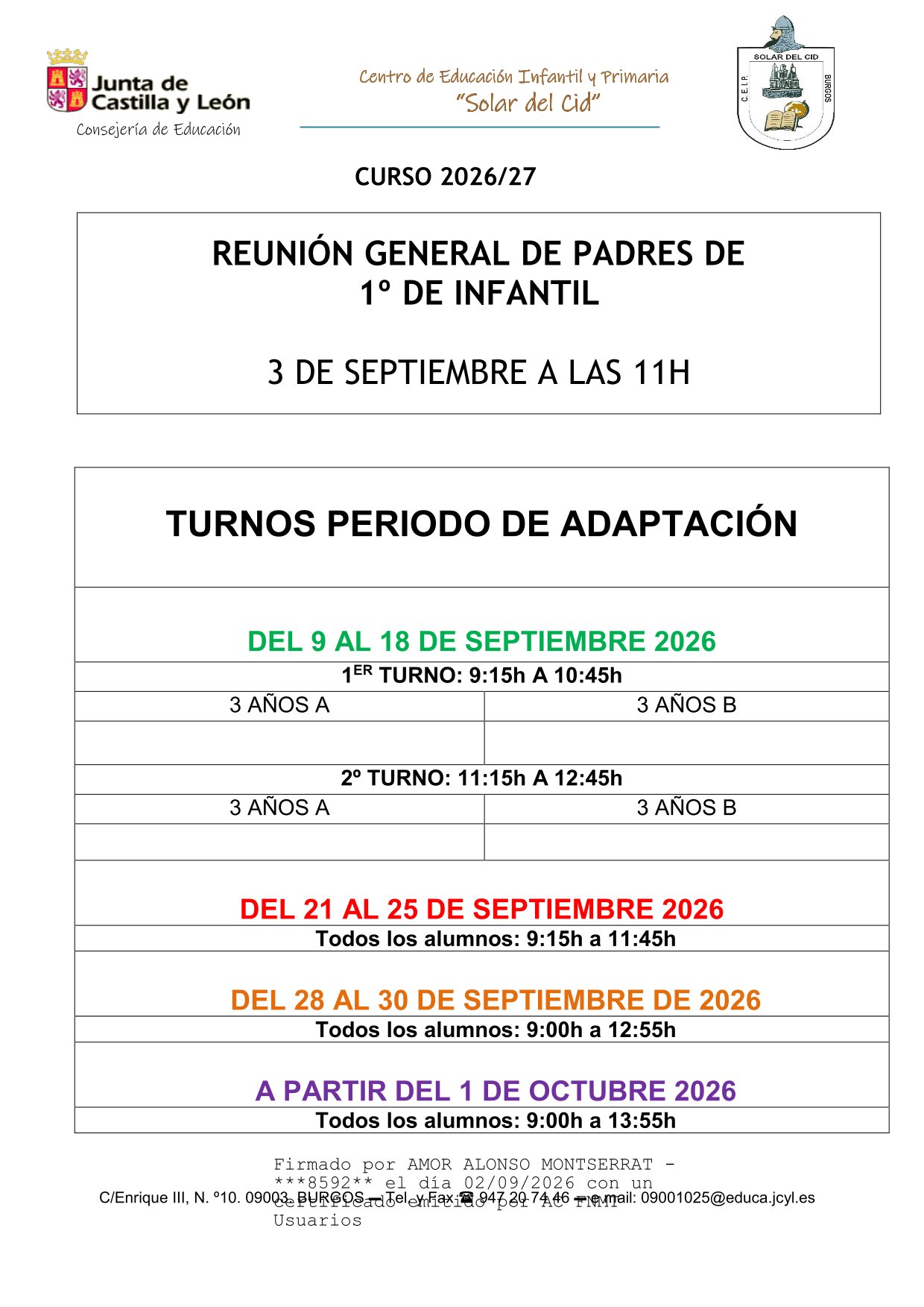 periodo de adaptación 2627
